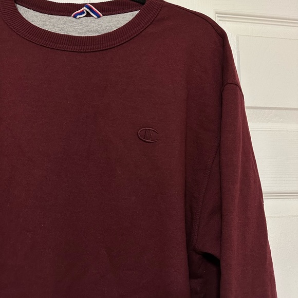Champion Maroon Crewneck Sweatshirt - Picture 2 of 5